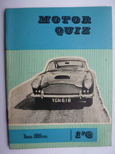 Ian Allan Motor Quiz 1960
