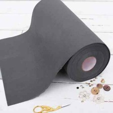 Premium Felt Roll - 12" x 10yd - Dark Grey - Soft Wool-Like 1.2mm Thick