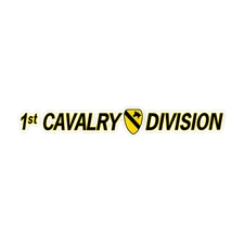 1st Cavalry Division Army Window Strip Bumper Sticker Vinyl Soldier Decal 5"