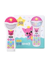 Pinkfong Korean 50 Songs Microphone Picture Book Set Baby Develop Learning Toy