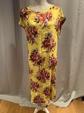 A. Womens Size 20 T 20T Yellow Mix Floral NEXT Dress SUMMER SMART WORK FORMAL
