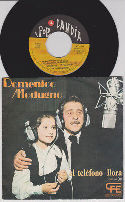 7'' Domenico Modugno - El Tephone Llora/L'Avventura SPANIEN Poplandia - P-30588 