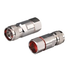 10 N Clamp Male connector for Corrugated copper 1/2" cable straight RF Connector