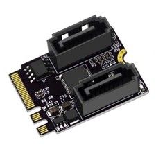 M.2 A E KEY to 2 Ports SATA3.0 Converter Card Hard disk expansion card