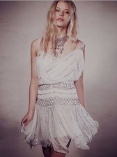 $250 Free People Ode To Tea Shimmer Dress 