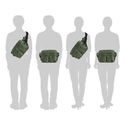 YOSHIDA COMPANY PORTER EXCHANGE PX TANKER WAIST BAG Sage Green