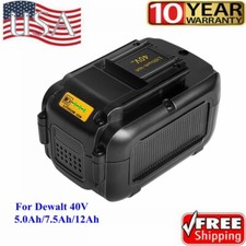 40V 5Ah/7.5Ah/12.0Ah Battery Replace For DEWALT 40V MAX XR Lithium DCB404 DCB406