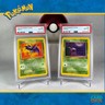 Zubat & Grimer - Pokemon TCG - 1999 Fossil Set - 2nd Edition - PSA 8
