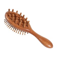 Women Massaging Comb Double-Sided Teeth Wooden Scalp Massage Comb for Women