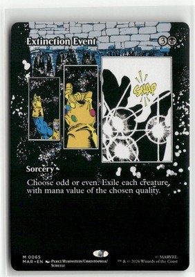 Extinction Event Borderless Marvel Universe Eternal-Legal MTG NM