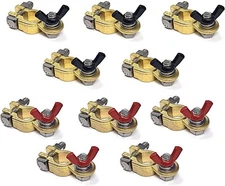 WindyNation 5 Pairs Brass Marine Grade Battery Terminals, 5 