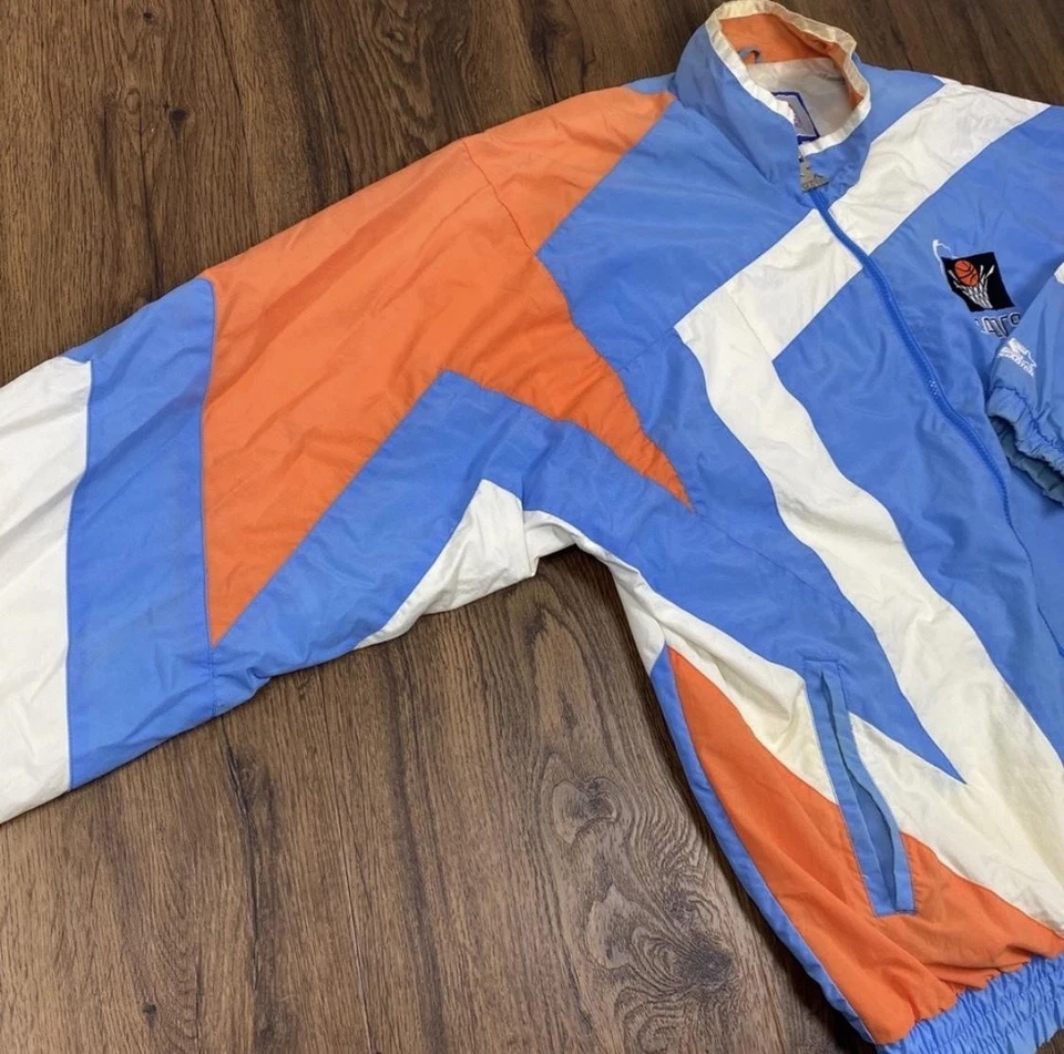 Vintage Cleveland Cavaliers Jacket Mens XL Orange Blue Basketball Starter 90s - Image 4 of 4