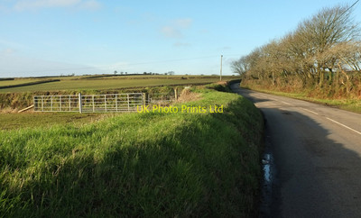 Photo 6x4 Road from St Cleer Common Moor/SX2469 The track off to the lef c2016