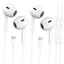 2 Pack-USB C Headphones for iPhone 17/16/15 Earbuds USB C Wired 2PC USB Type C