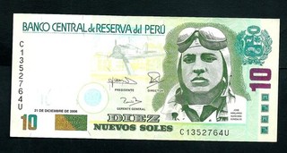 Peru (P179b) 10 Nuevos Soles 2006 VF