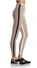 SPLITS59 Sam 7/8 Rigor High Waist Athlesure Workout Leggings Latte/ Black *M