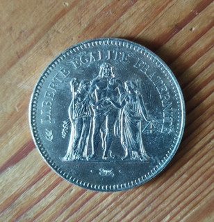 PIECE 50 FRANCS ARGENT HERCULE 1979