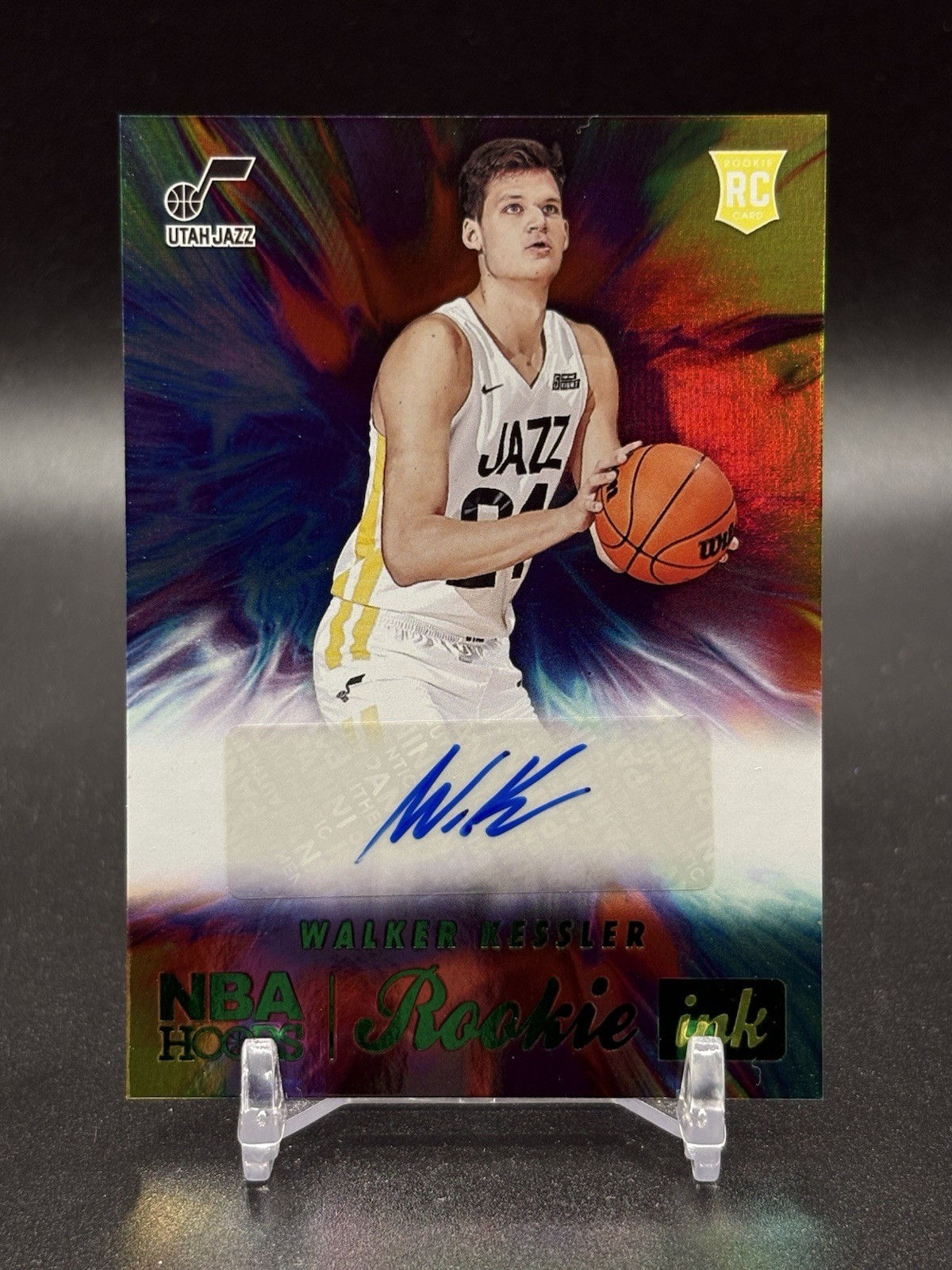 2022-23 Panini NBA Hoops - Rookie Ink Walker Kessler #RI-WKS Green (AU, RC)