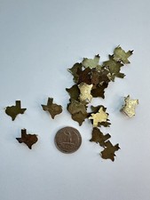 Vintage Texas Shaped Decorative Upholstery Tacks Pack of 25 Rare 4 Prong Spot