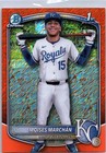 2025 Bowman Chrome Moises Marchan Orange Shimmer Refractor /25 Royals