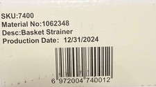 Kohler 1062348 Kitchen Sink Basket Strainer Replacement,Stainless Steel READ 