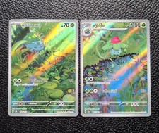 Carta Pokemon Bulbasaur Ivysaur AR 166.167/165 Sv2aT 151 [THAI]