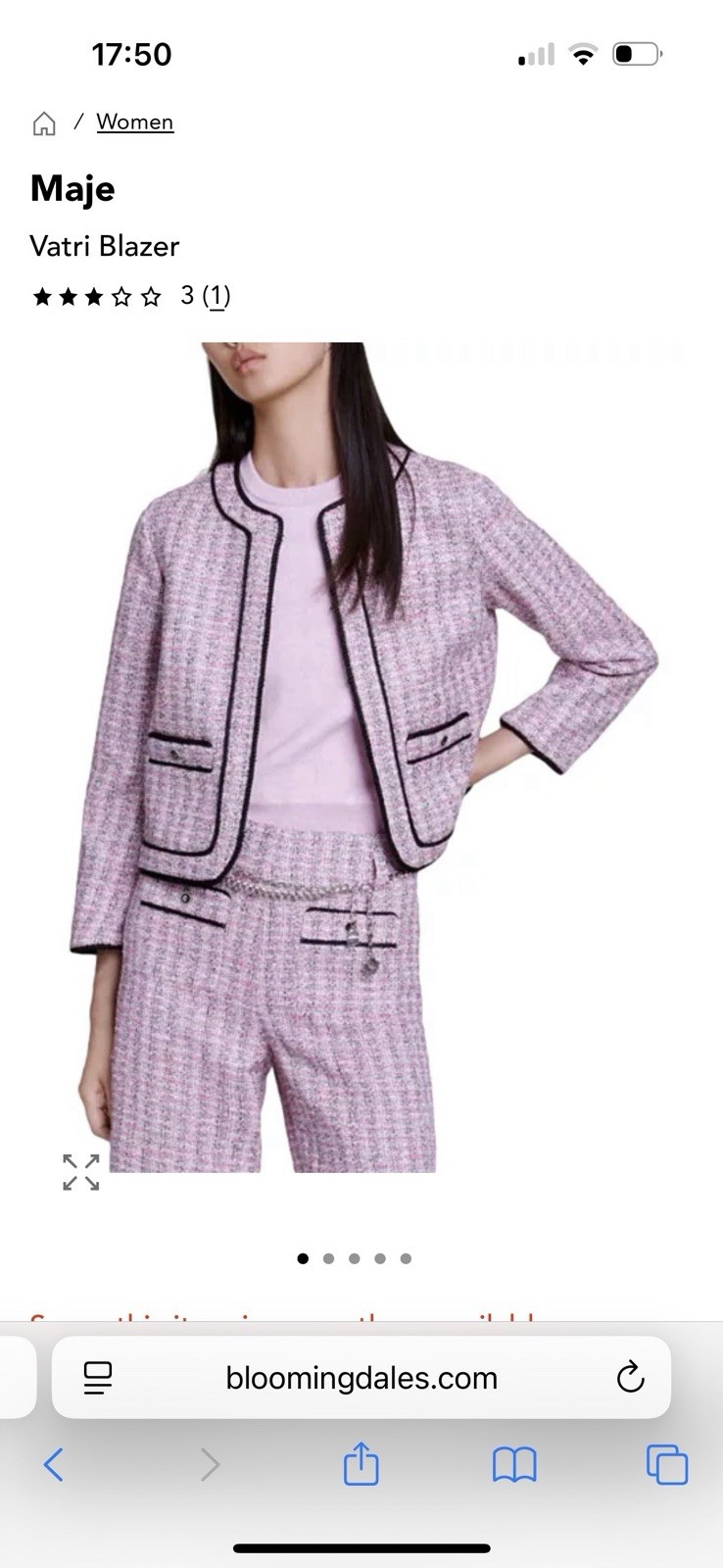 Maje Vatri Blazer Size 36! Rrp £360 Stunning!