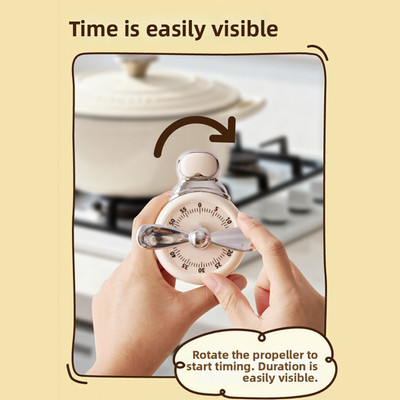 Magnetischer Küchen Countdown Timer 60 Minuten mechanisch optisch lautes Klinge