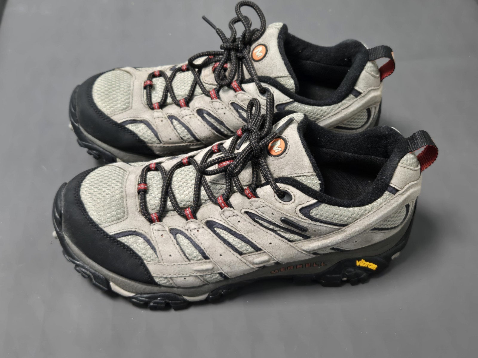 SAOLA Scarpe da trekking impermeabili Merrell Moab da uomo misura 8 5 W larghe ottime condizioni Vibram J08871W