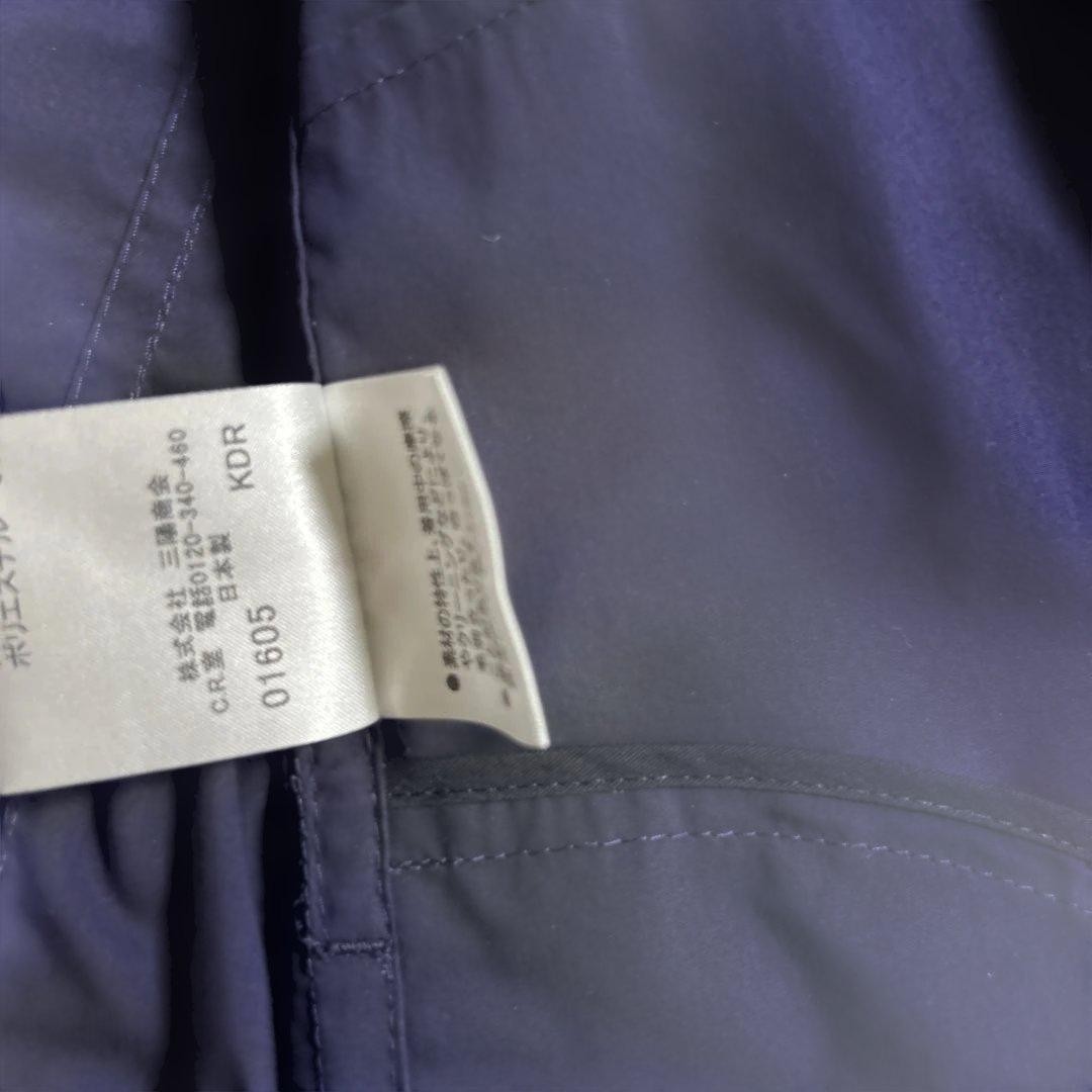 Burberry London Collarless Jacket Navy Polyester Nova Check Size 38 For Women thumbnail 8