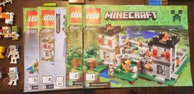 LEGO Minecraft 21127 "The Fortress" 99% Complete w/ Manuals and extra figurines.