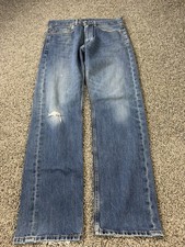 Levi  s 505 Regular Fit Straight Jeans Men  s Size 34X34 Blue