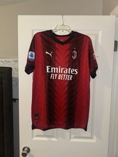 PUMA Men's XL AC Milan Jersey Red/Black Brand New Without Tags