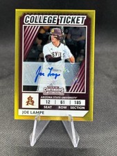 2022 Panini College Ticket Gold Prizm Prospect Auto Joe Lampe #8/99 SSP