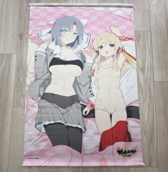 Senran Kagura Yumi & Kafuru B2 Tapestry Sofmap 2015 japan anime game