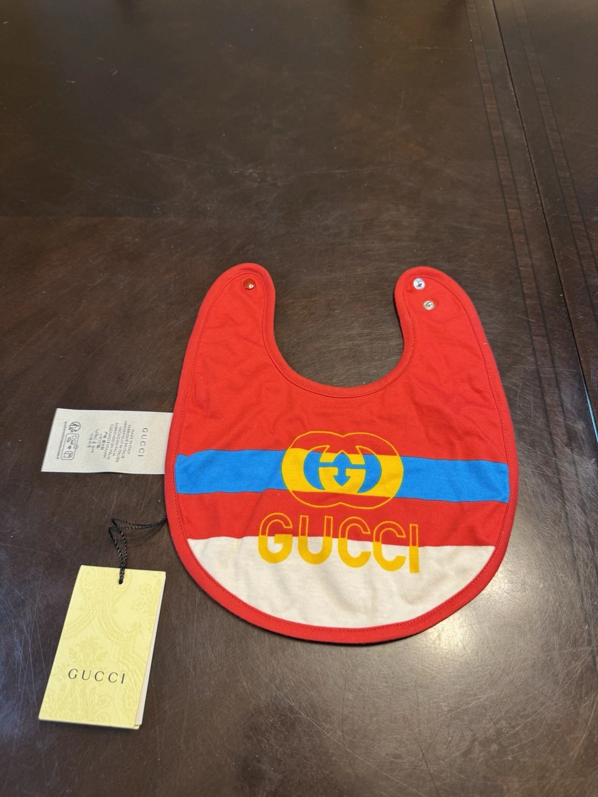 New Authentic Gucci GG Logo Baby Bib
Opens in a new window or tab