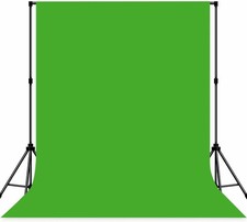 Green Screen Backdrop, 5 X 7Ft Greenscreen Background for Photoshoot, Small Gr