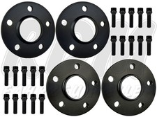 SCC Spurverbreiterung VA 24mm HA 30mm 5x112 / 66.5 Audi + Radschrauben Kegelbund