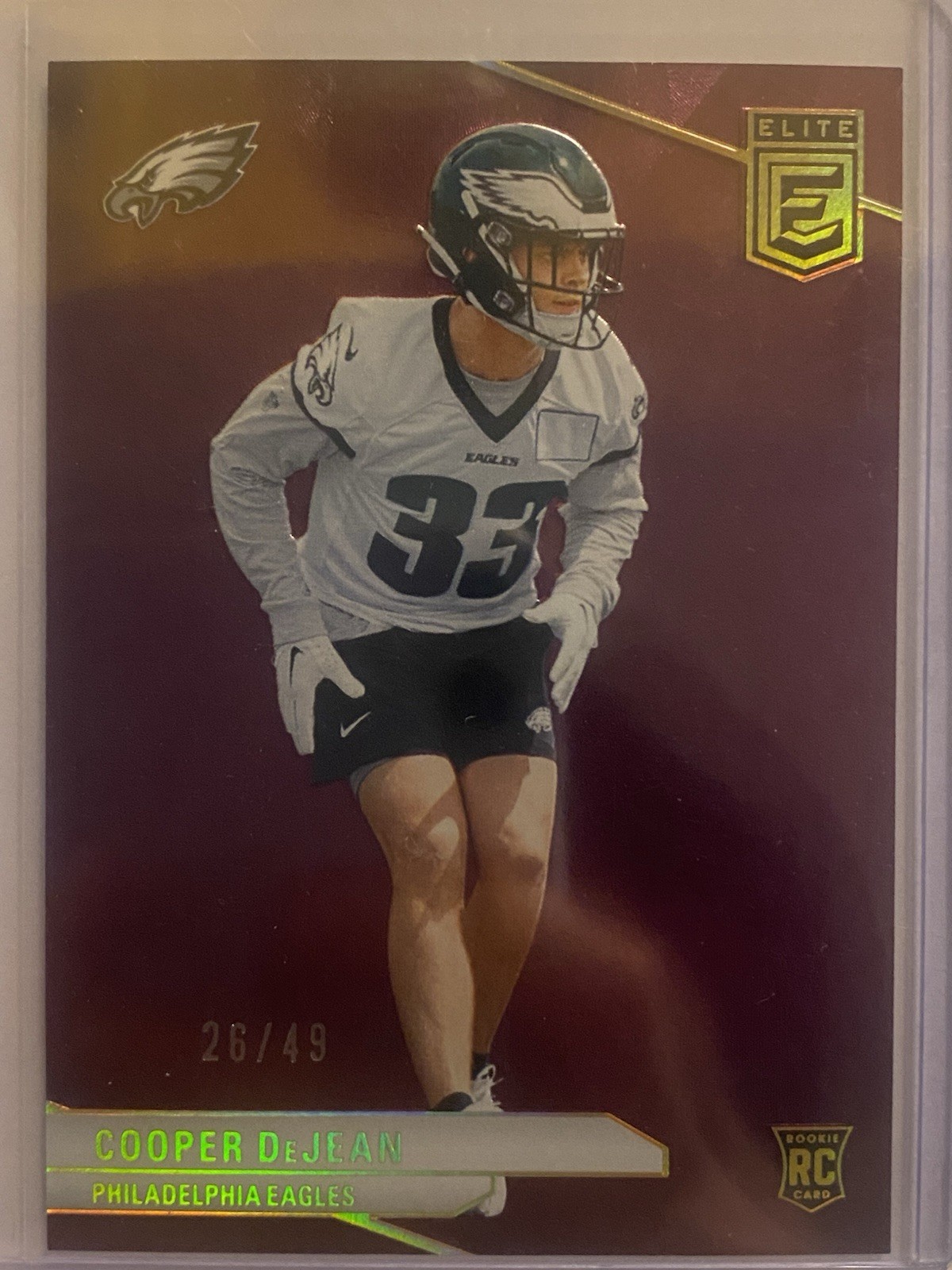 2024 Panini Donruss Elite Rookies Cooper DeJean #171 Purple /49 (RC)