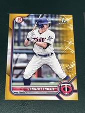 2022 Bowman Draft Tanner Schobel GOLD /50