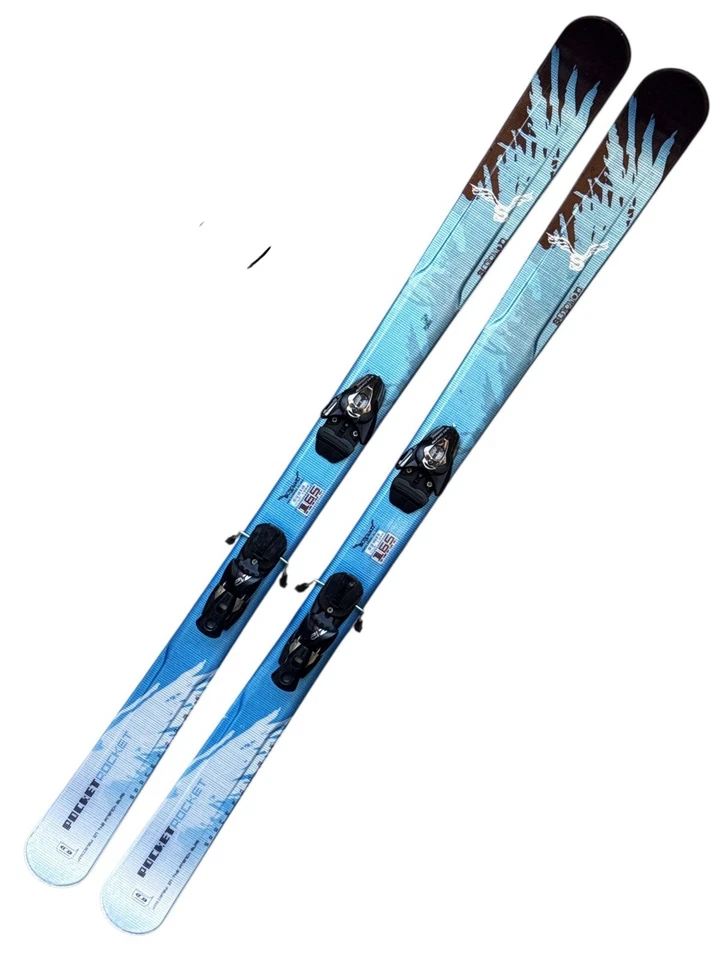 Marco espacial Salomon Pocket Rocket 165 cm esquís SC 122 90 115 R14 ~Z12/Ti fijaciones Foto 2 de 4