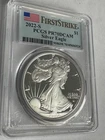 2022-S Proof $1 American Silver Eagle PCGS PR70DCAM First Strike Flag Label #924