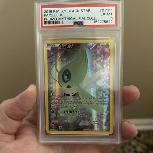 Pokémon TCG Celebi XY Black Star Promos Holo Card XY111 PSA 6