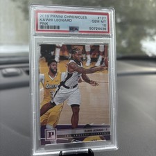 2019 Panini Chronicles Kawhi Leonard Pink #127 - PSA 10 - Los Angeles Clippers 