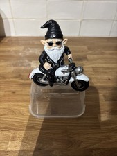biker Gnome On His Motorcycle