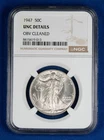 Certified 1947 Walking Liberty Half Dollar NGC UNC details Silver 50c