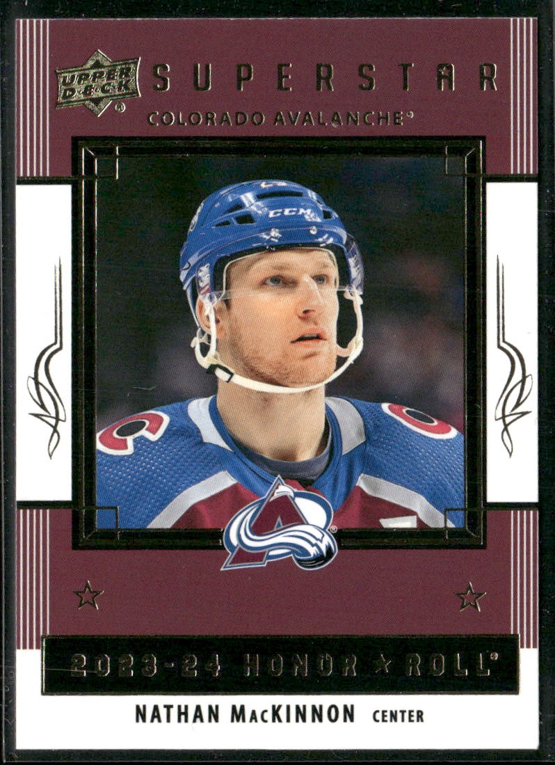 2023-24 Upper Deck #HR-23 Nathan MacKinnon Honor Roll