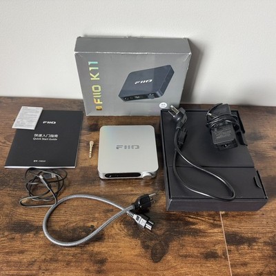 FiiO K11 Desktop Balanced USB DAC & Headphone Amp (Silver, US & CN Plug)