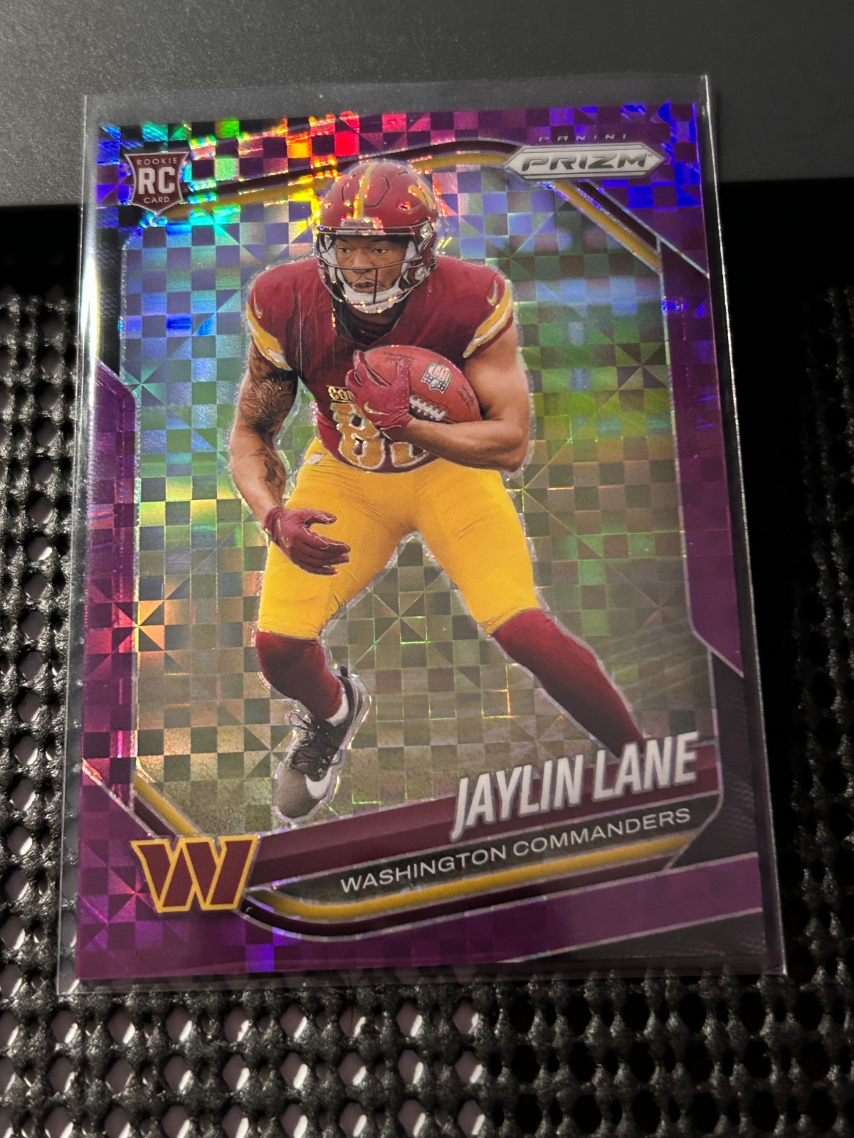 2025 Panini Prizm - JAYLIN LANE #356 (RC)-PURPLE POWER PRIZM /49 - NICE