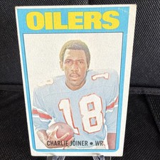 1972 Topps Charlie Joiner #244 Rookie Houston Oilers NFL Football Card. rookie card picture